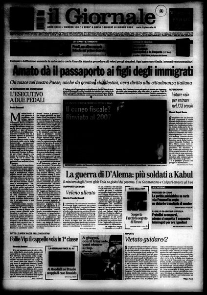 Il giornale : quotidiano del mattino